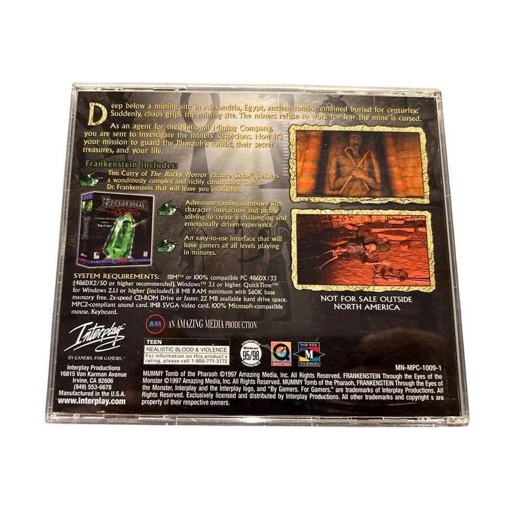 Mummy: Tomb of the Pharaoh (Windows/Mac, 1997, Interplay)